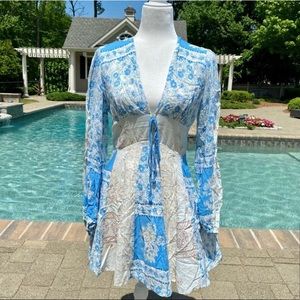 NWT Free People Mixin it Up Mini Dress